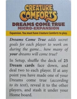 Creature Comforts: Dreams Come True Micro-Expansion