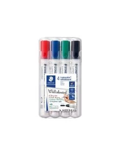 Etui Whiteboard Markers (4) (rood, Blauw, Groen, Zwart)