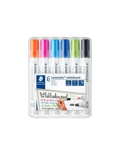 Etui Whiteboard Markers (6) (oranje, Roze, Lichtblauw, Blauw, Groen, Zwart)