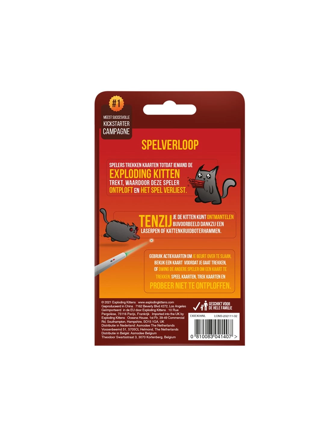 Exploding Kittens 2 speler editie NL Exploding Kittens 2 Speler Editie NL -Speelgoedwinkel Voor Spellen exploding kittens 2 speler editie nl 1