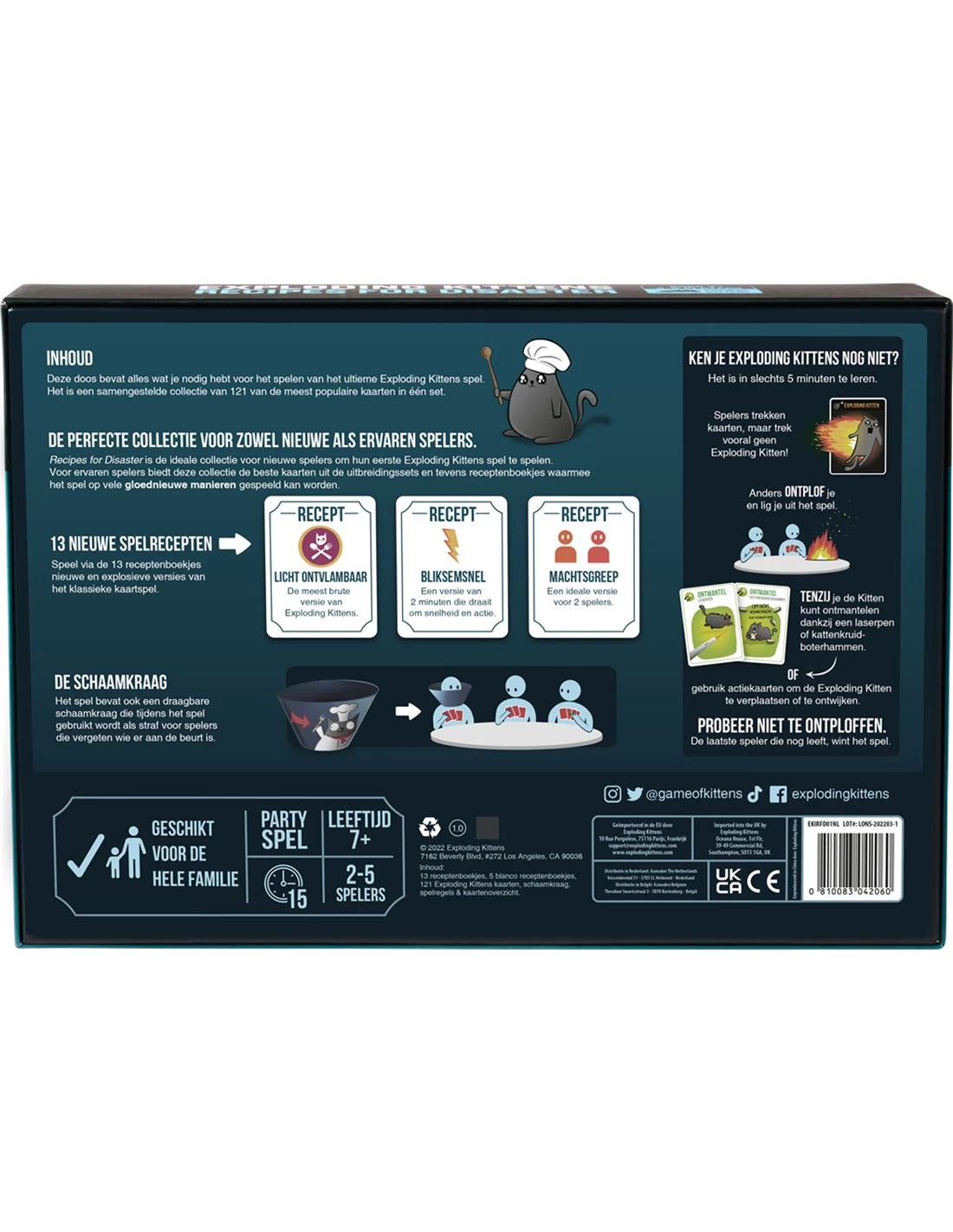 Exploding Kittens Recipes for Disaster (NL) Exploding Kittens Recipes For Disaster (NL) -Speelgoedwinkel Voor Spellen exploding kittens recipes for disaster nl 1