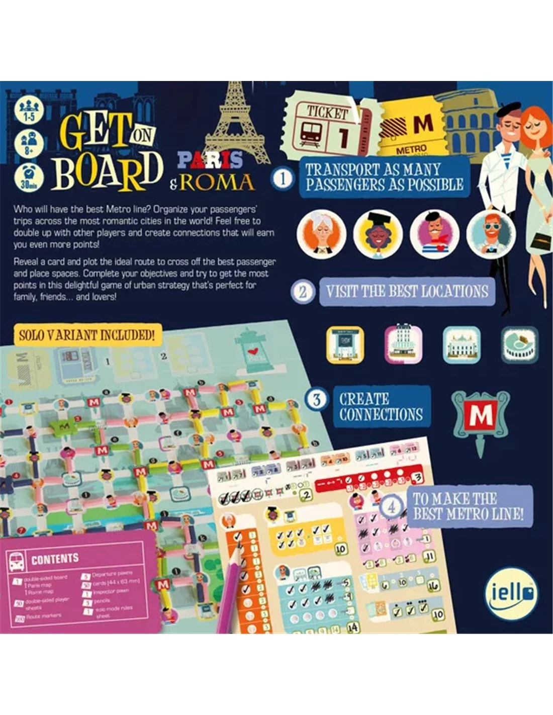 Get on Board: Paris & Rome Iello Get On Board: Paris & Rome -Speelgoedwinkel Voor Spellen get on board paris rome 1