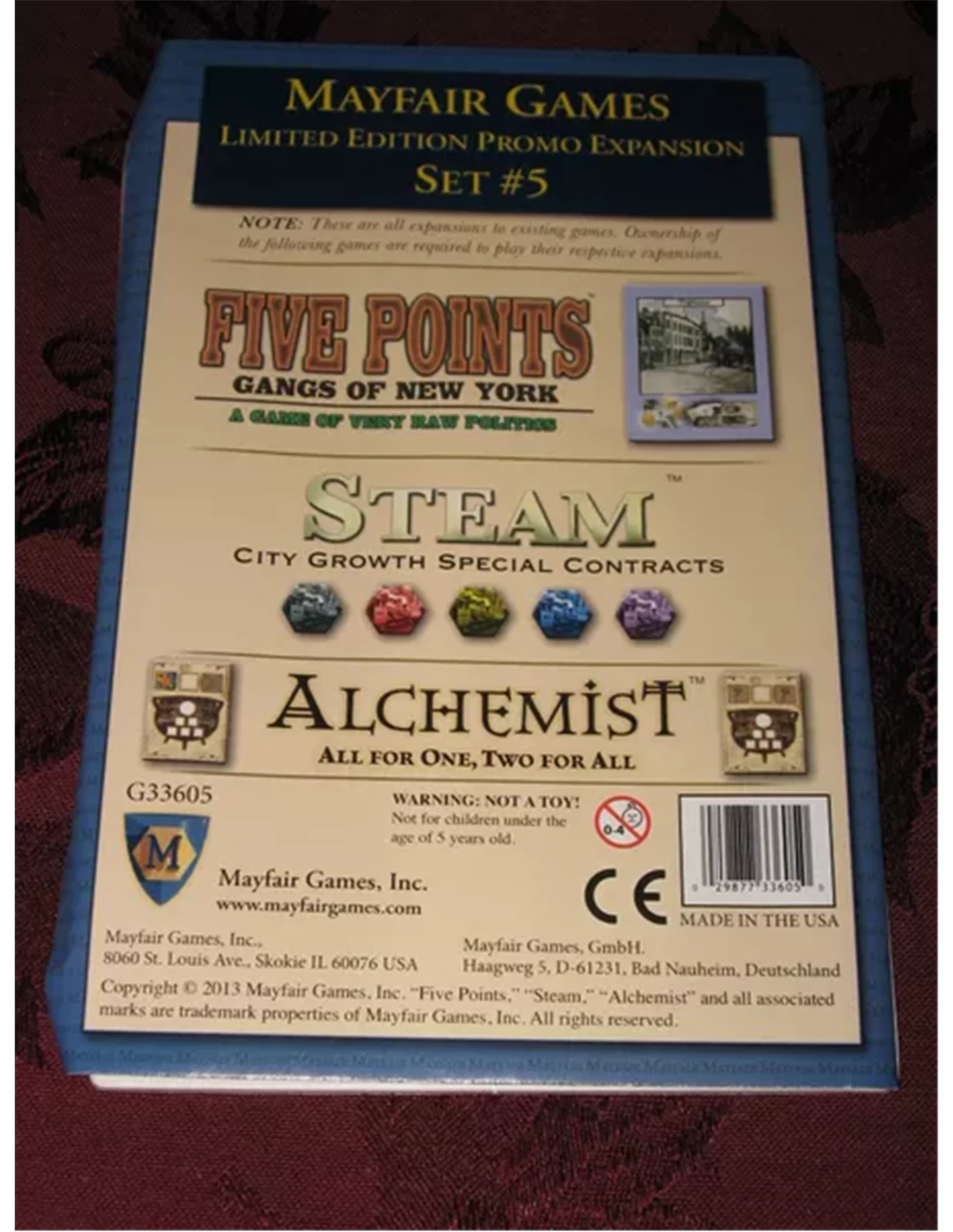 Mayfair Games limited edition promo expansion set 5 Mayfair Games Limited Edition Promo Expansion Set 5 -Speelgoedwinkel Voor Spellen mayfair games limited edition promo expansion set 5