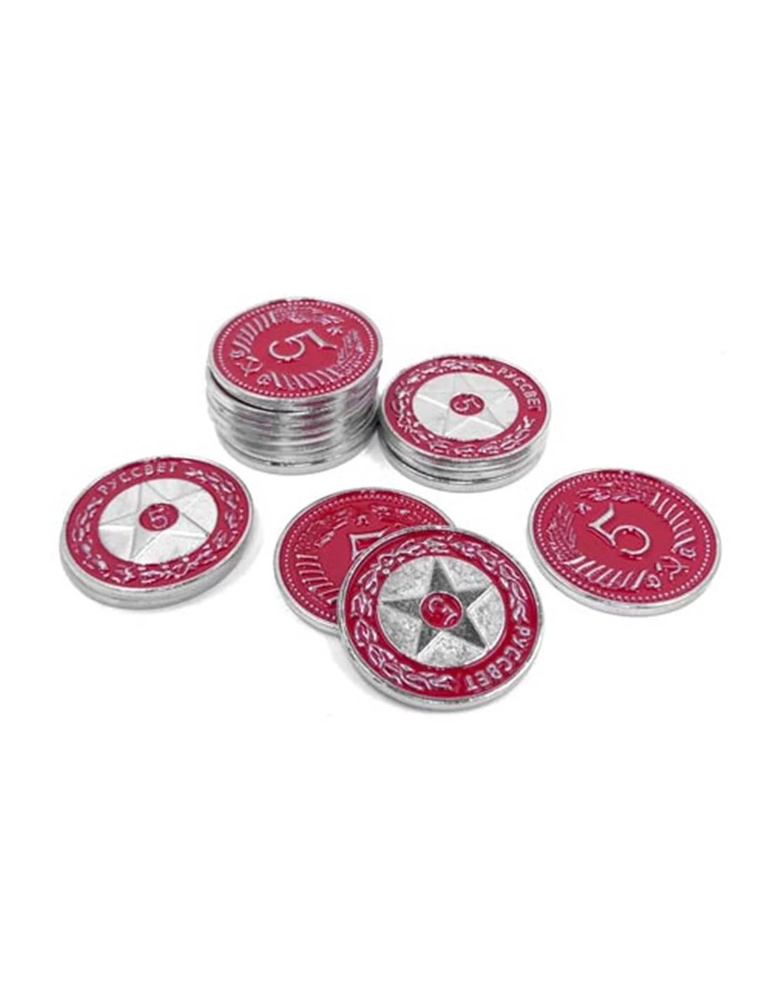 Scythe Promo 17 -15 Metal $5 Red Coins Stonemaier Games Scythe Promo 17 -15 Metal $5 Red Coins -Speelgoedwinkel Voor Spellen scythe promo 17 15 metal 5 red coins