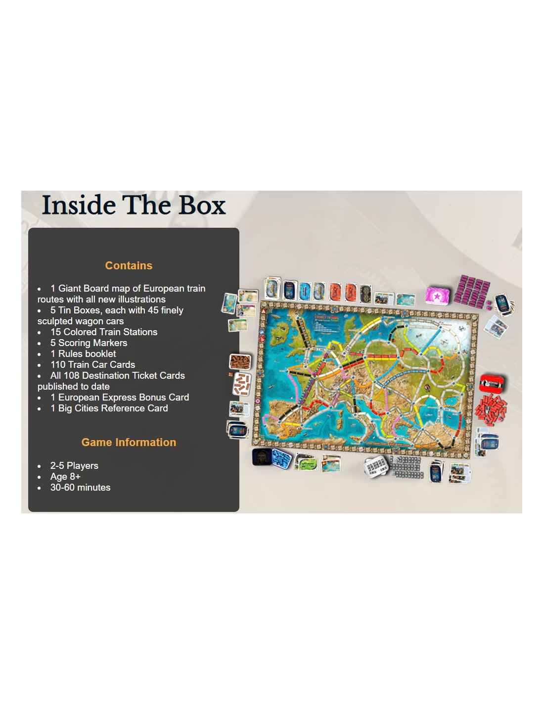 Ticket to Ride Europe 15th Anniversary (EN) (Beschadigd) Days Of Wonder Ticket To Ride Europe 15th Anniversary (EN) (Beschadigd) -Speelgoedwinkel Voor Spellen ticket to ride europe 15th anniversary en 1