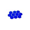 Transparant Hexagons 34mm (10x) - Blauw -Speelgoedwinkel Voor Spellen transparant hexagons 34mm 10x blauw